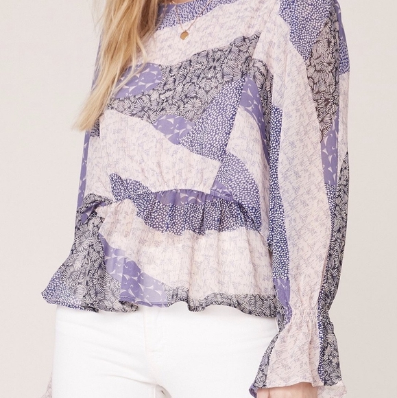 BB Dakota​Easy Breezy Patchwork Floral-Print Top - Picture 8 of 16